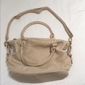 Deux Lux basketweave faux leather purse